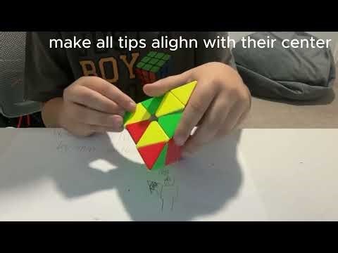 How to solve the pyraminx (layer by layer method)