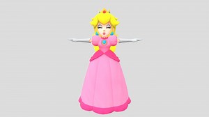 Princess Peach - 3D model by emeraldpower694