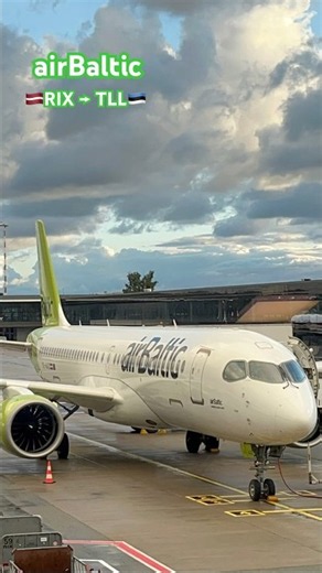 エアバルティック リガ → タリン air Baltic ＃バルト三国 ＃エストニア ＃ラトビア