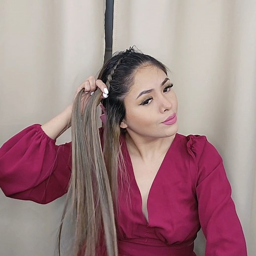 434K views · 3.2K reactions | peinados con trenzas, para cabello mediano y cabello largo #tutorials #braidideas #fypシ #tutoriales #hairstylist #peinadoscasuales #hairtutorial #haircut #braid #sandritabeauty | Sandrita Beauty | Facebook
