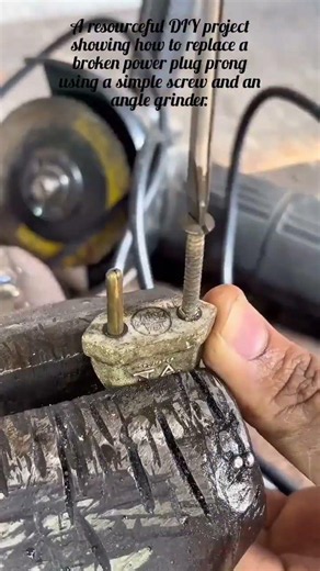 Transforming an Old Screw Into a Plug Pin