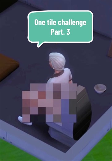 One Tile Challenge Part.3 #thesims4 #sims4 #sims #onetilechallenge