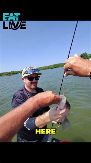 A catfish guy catches his first big Crappie!