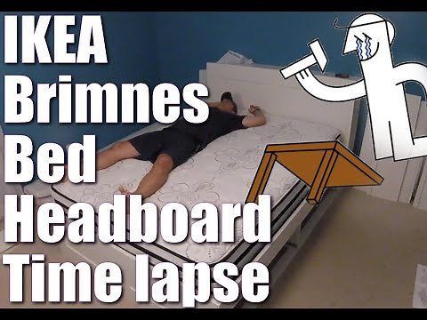 Ikea BRIMNES Bed + Headboard Timelapse Lonset slats