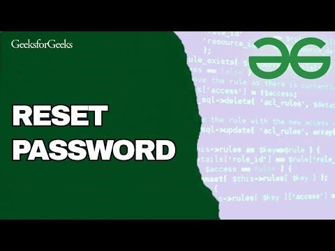 How to Reset Password on GeeksforGeeks 2025?
