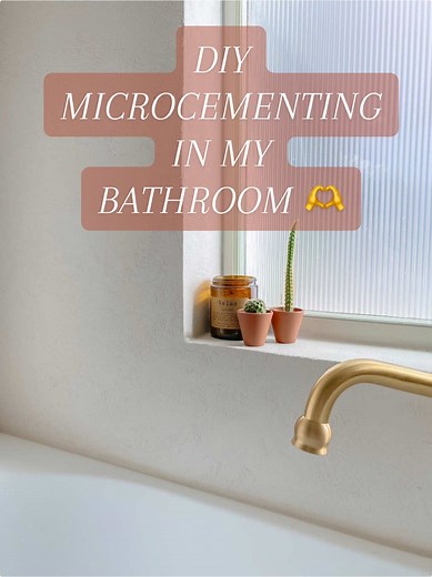 DIY Microcement Bathroom Renovation Guide
