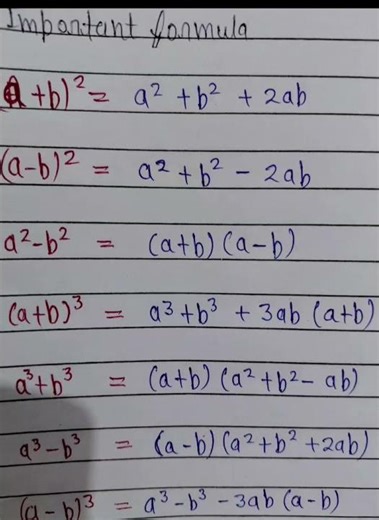 # important formula for all students