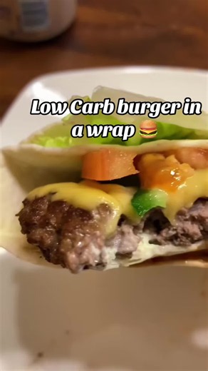 This low carb burger wrap makes lunch surprisingly simple