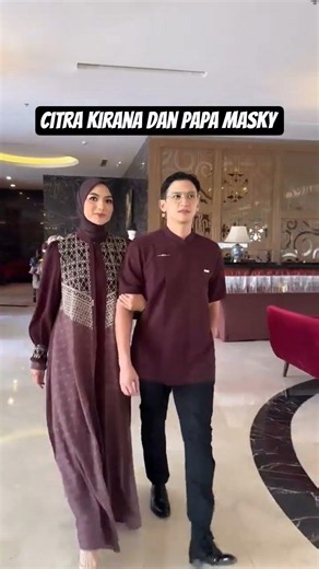 CITRA KIRANA CANTIK DAN PAPA MASKY GANTENG BANGET 🥰♥️ PASANGAN SERASI DENGAN STYLE OUTFITNYA