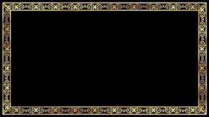 Golden Border Frame Shining Background