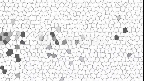 black and white mosaic background, animated motion design background, gray shades filter, random pattern