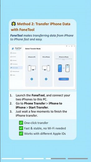 iPhone to iPhone Data Transfer Made Easy! #transfer #iphone #data