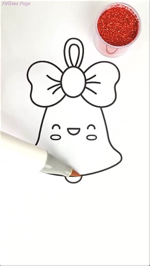 Christmas Bell 🔔 ❤️ 🎅 #glitter #glitterart #christmas #christmasbell #colors | Inspireloft