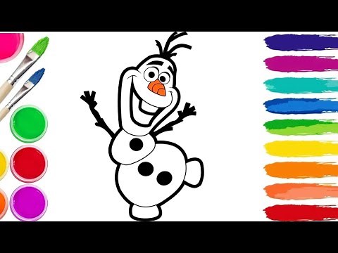 How to draw Easy Olaf The Snowman From Disney's Frozen // Drawing Olaf from Frozen Step by Step