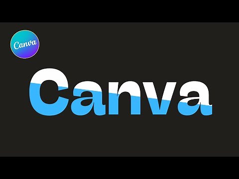 Canva Tutorial: Dual Color Text Style in Canva