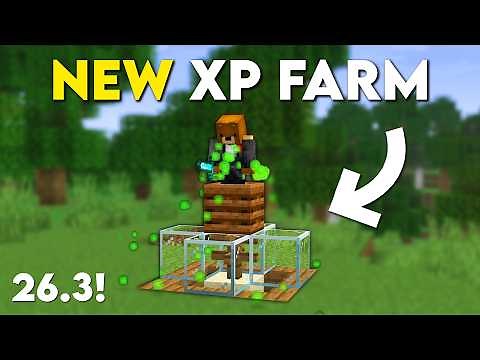 Minecraft: EASY NEW XP FARM! (26.3 Tutorial)