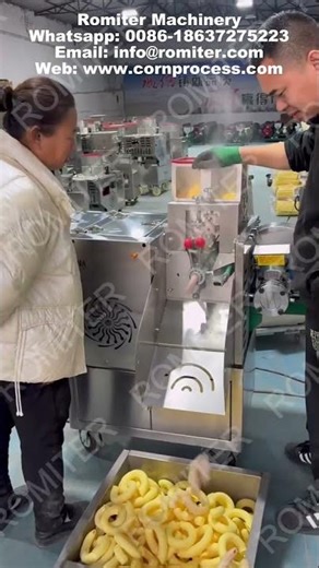Automatic Puff Corn Curl Snack Extruder Machine