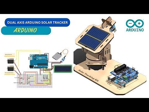Dual Axis Solar Tracker Arduino Project Using LDR and Servo Motors