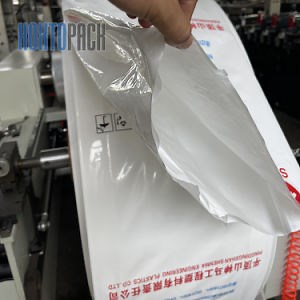[Hot Item] Full Automatic Plastic Cement Powder Block Square Bottom PP PE Valve Bag Making Machine