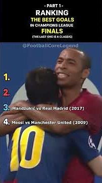 The Best UCL Final Goals of All Time 🤯⚽ (Ultimate Ranking) #championsleague #uclfinal