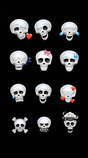 Skull face viral sticker free download #stickerdownload #skullsticker