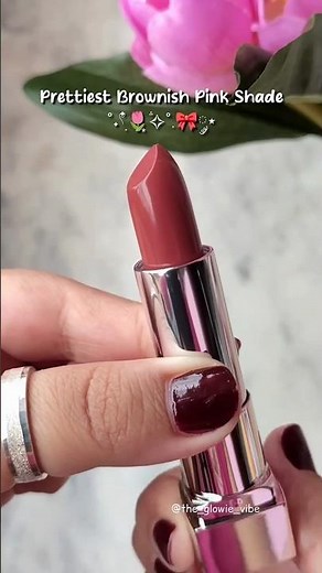 Best Brownish Pink Lipstick Shade for Brown Skin 🤌🏻 Maybelline Creamy Matte Lipstick💄#shorts