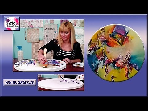 Composicion abstracta en forma circular