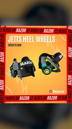 1.4K views | Ride Family #10: Jetts  Our Jetts Heel Wheel lineup transforms regular shoes into an adventure on wheels with 1 quick click! Jetts may be the smallest, lightest & least expensive #gift option we’ve featured, but you already know they’re bringing tons of fun! #Giveaway & full lineup in the comments! | Razor Worldwide | Facebook