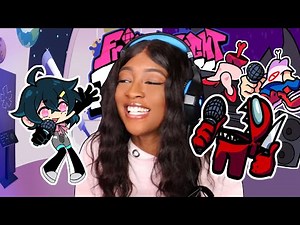 THE CUTEST ANDROID HAS THE BEST SONGS?! and boyfriend sus | Friday Night Funkin [Imposter & KOU Mod]