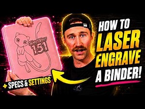 How to Laser Engrave a Pokemon Binder!