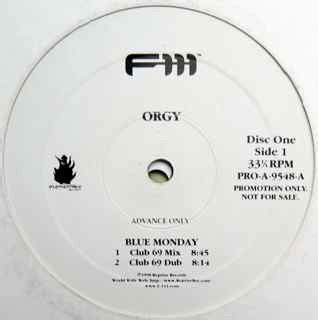 Orgy – Blue Monday / Stitches (1998, Advance Only, Vinyl)