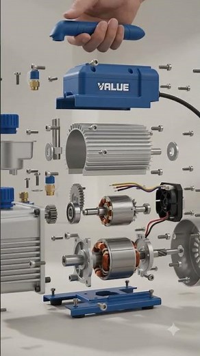 Anatomy of Precision: How a Vacuum Pump Works (Exploded View Animation)