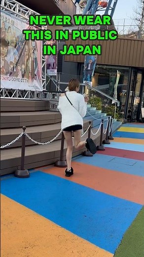 NEVER wear THIS in public in Japan ❌ #japan #shorts #fashion #travel