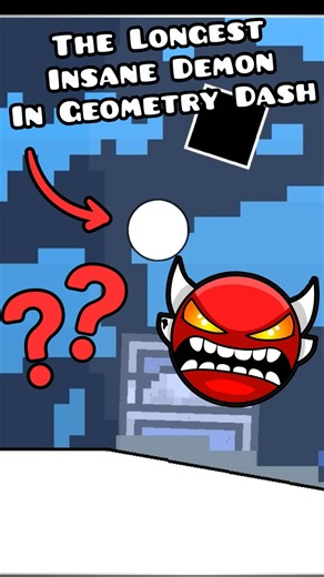 The Longest Insane Demon In Geometry Dash #shorts #geometrydash #gd #gaming