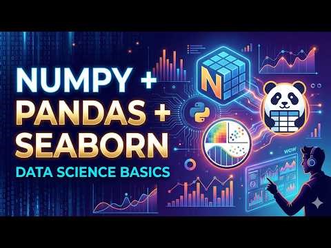 Basics of Numpy, Pandas, Matplotlib and seaborn for data science