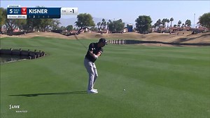 Kevin Kisner gets up and down for birdie at The American Express