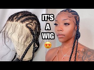 WATCH ME BRAID THIS WIG! | CORNROW BRAID WIG | FEEDIN BRAID WIG