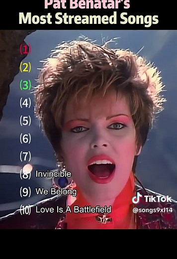 Top 10 Most Streamed Pat Benatar Songs