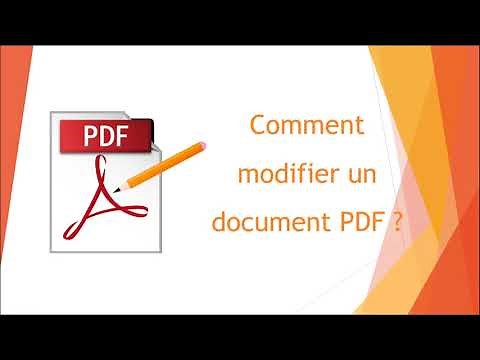 Comment modifier un document PDF ?