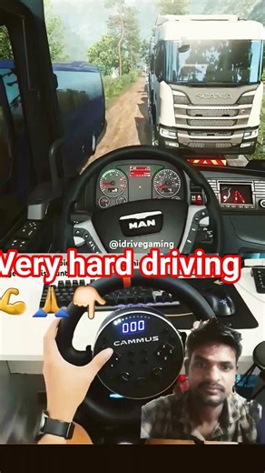 Euro truck simulator 2 gameplay with NEW Cammus C5 Steering Wheel #shorts