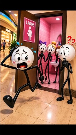 The biggest bathroom mistake 😄 | bathroom funny video | #shorts #shortfeed
