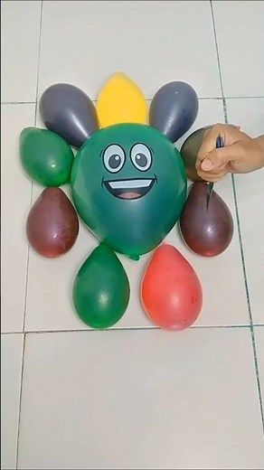 Extreme Slow Motion Balloon Pop 💥 Ultra Detailed Color Splash Satisfying #shorts #poppballons