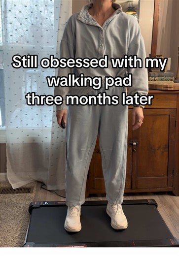 My little night ritual lately: hot tea in a mug or sparkling water in a wine glass 30 minutes on the walking pad. I’ve walked on it every single day since January (except when I’m traveling) and it’s been such an easy healthy habit to stick with. Especially in winter when it’s dark and freezing. It’s 50% off right now! So $100 and worth every penny IMO