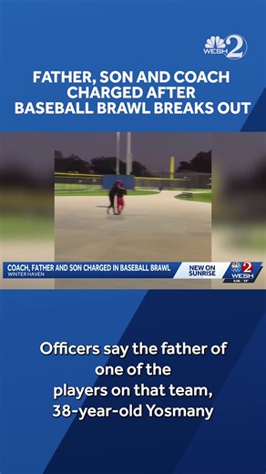 Video shows a brawl that broke out at a Winter Haven baseball game. Full story: https://www.wesh.com/article/brawl-breaks-out-winter-haven-baseball-game/70051181 | WESH 2 News