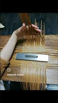 【波網代バッグＬの製作 つづき】#毎日の手仕事竹細工#bamboo #bamboocraft #竹細工 #波網代バッグ#竹 かご#竹バッグ