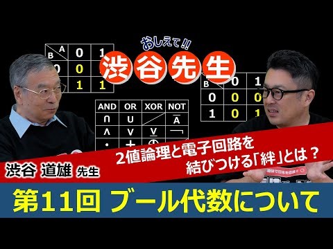 【おしえて‼渋谷先生】第11回『ブール代数』について