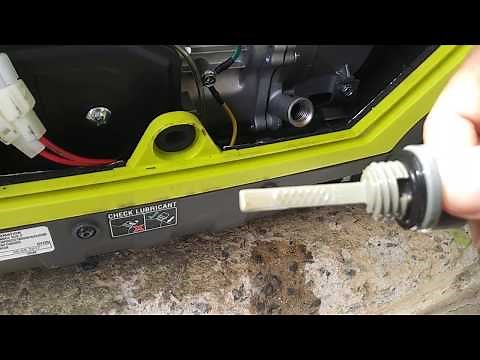 Ryobi 2300 Watts how to change the oil (cambio de aceite)