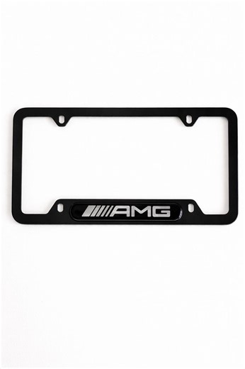 AMG Matte Black Metal License Plate Frame | Mercedes-benz C63 E63 S63 GLC GLE & More - Etsy