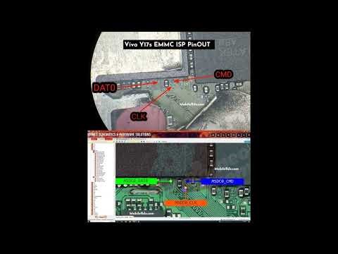 Vivo Y17s EMMC ISP PinOUT Test point