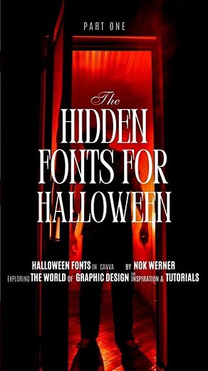 Unlock Spooky Fonts for Halloween! 🎃👻 | Canva Hidden Gems Part 1 #canva #canvafonts